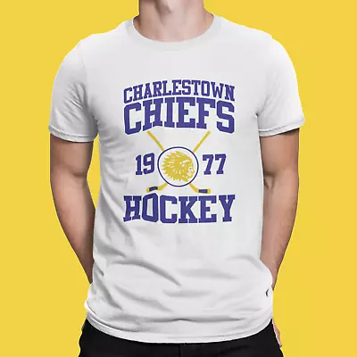Buy Charlestown Chiefs Slap Shot Inspired T Shirt Movie Funny Ice Hockey Adults Kids • 9.99£