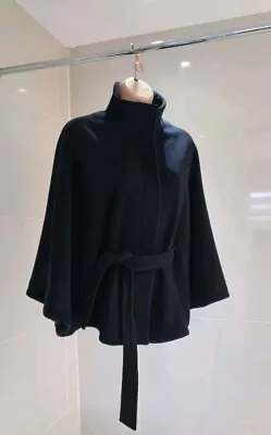 Buy Principles - Black Lined Cape / Poncho Style Jacket Size 8 • 14.99£