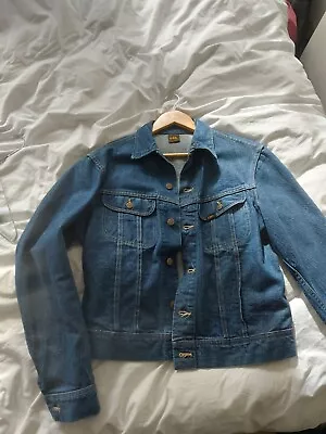 Buy Lee 101 Rider Denim Jacket Vintage Made In Usa 70s • 80£