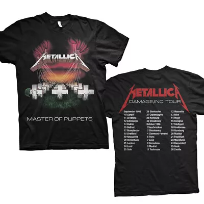 Buy Metallica Mop Tour Europe 86' Black Official Tee T-Shirt Mens • 16.36£