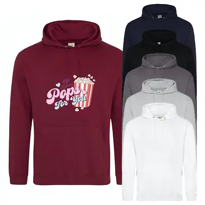 Buy Hoodie Valentine's Day My Heart Pops For You Popcorn Novelty Unisex Hoody Top • 24.95£