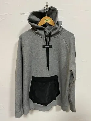 Buy On Running Cloud Mens Hoodie Mesh Pocket Grey Sweatshirt Size - XL #5095 • 99.99£