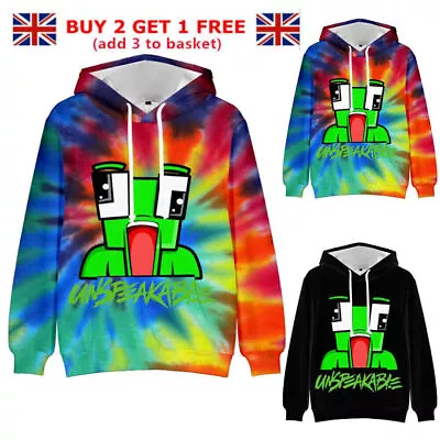 Buy Unspeakable Kids Hoodie Boys Girls Youtuber Merch Sweatshirt Hooded Pullover Top • 7.50£