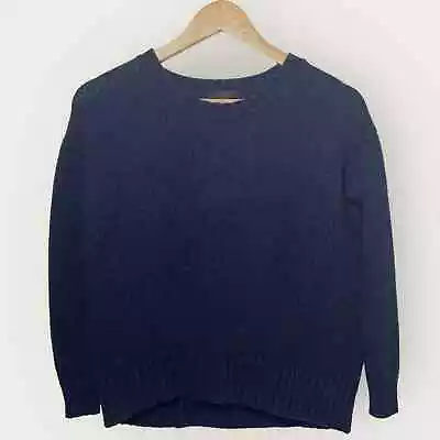 Buy J Crew Pullover Wool Sweater | XXS | Navy Blue | Crewneck Christmas Long Sleeve • 31.64£