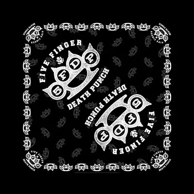 Buy Five Finger Death Punch Knuckles Bandana Head Wrap Bandanna Scarf Official Merch • 9.48£