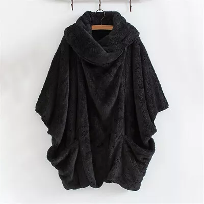 Buy Womens Teddy Bear Fleece Hoodie Jacket Fluffy Fur Coat Warm Overcoat Plus Size • 9.79£