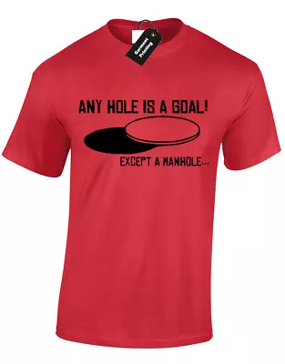 Buy Any Hole Is A Goal Mens T Shirt Funny Design Joke Comedy Golf S - 5xl • 8.99£