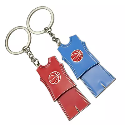 Buy  2 Pcs Unique Key Ring Basketball Gift Interesting Men Male Chic • 7.85£