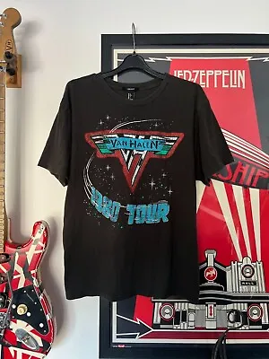 Buy VAN HALEN 1980 Tour T Shirt Ladies Size L • 22£