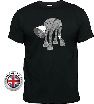 Buy STAR WARS AT-AT Cone Of Shame Black T-Shirt. Unisex Or Women's Fitted Printed • 14.99£