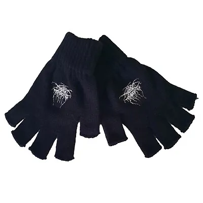 Buy Darkthrone Logo Symbol Official Black Knit Fingerless Gloves Official Merch • 18.59£