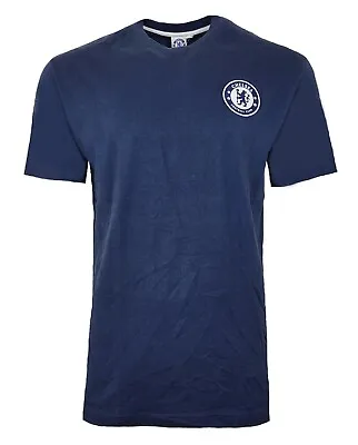Buy Official Chelsea FC Football T Shirt Mens Large Team Crest Retro Top L CHT46 • 11.95£