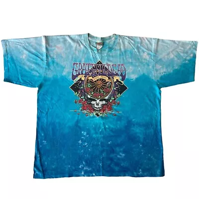 Buy Vintage GRATEFUL DEAD XXL T-Shirt LIQUID BLUE 2005 Single Stitch Tie Dye Mens • 45£