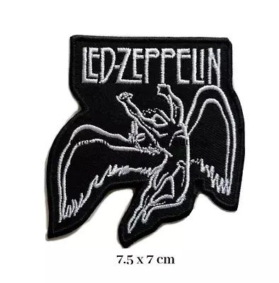 Buy Led Zeppelin Music Band Patch Sew/Iron On Embroidered Badge Jacket Jeans Bag • 2.19£