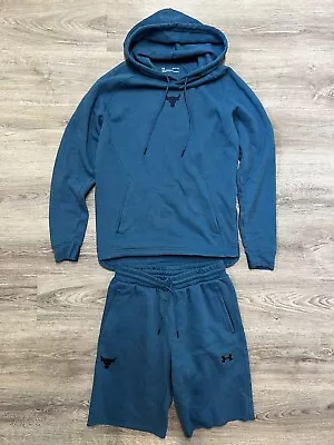 Buy Under Armour Hoodie & Shorts Set Project Rock Mens S • 55£