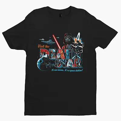 Buy Visit The Death Star T-Shirt - Film TV Funny Horror Halloween Action Retro Comic • 10.79£