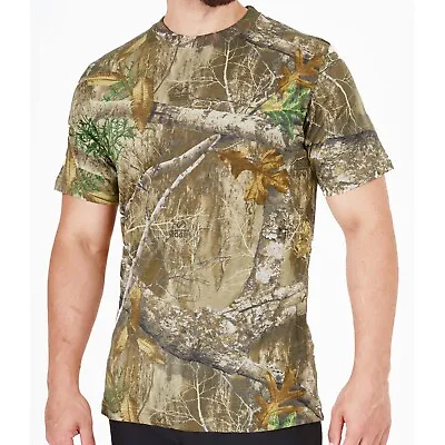 Buy Mens Camo T Shirt Hunting Short Sleeve Jungle Print Camouflage Fishing Army Top • 8.99£