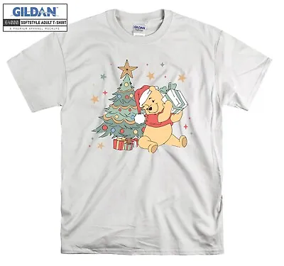Buy Christmas Winnie The Pooh T-shirt Gift Hoodie Tshirt Men Women Unisex E38 • 11.99£