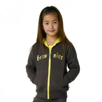 Buy Brownies Zip-Up Hoodie Official Hooded Sweatshirt Top Girl Guiding- Uniform • 23.75£