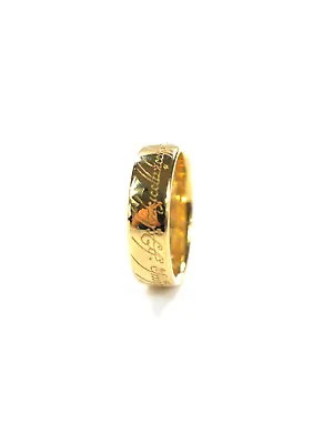 Buy Band Ring - Lord Of The Rings / LOTR -  The One Ring  - NLP Inc. - 750 Gold 18K • 312.72£