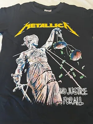 Buy Metallica … And Justice For All Tour 2 Sided T Shirt Small Heavy Metal Brand New • 8.68£