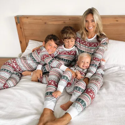 Buy Christmas Pyjamas Matching Family Pj Sets For Mens Ladies Kids Baby Pet Dog • 12£