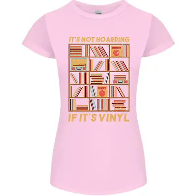 Buy Funny Vinyl Records Turntable Music LP Womens Petite Cut T-Shirt • 9.49£