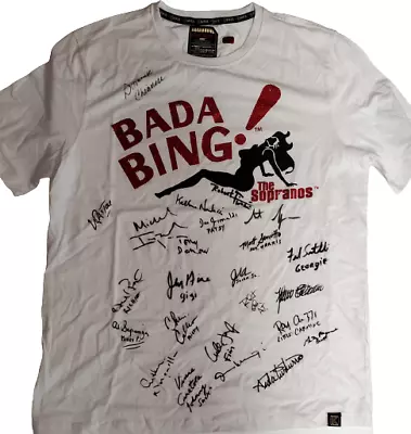 Buy MULTI SIGNED (24) The Sopranos Signed Bada Bing Shirt • 1,889.98£
