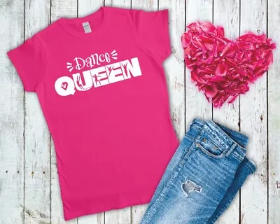 Buy Dance Queen Ladies Fitted T Shirt Sizes Small-2XL • 11.49£