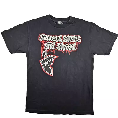 Buy Famous Stars And Straps By Blink 182 T Shirt Size M Black Cotton Crew • 15.29£