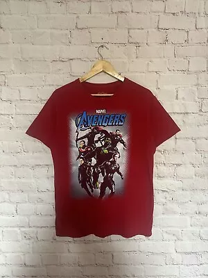 Buy Marvel Avengers T Shirt Graphic Print Superhero Short Sleeve Top Size Medium • 9.99£