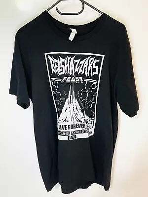 Buy Men’s XL Black Graphic T-Shirt Iron Maiden BELSHAZZARS FEAST Heavy Metal Band • 16.50£
