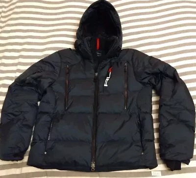 Buy Ralph Lauren RLX Xtreme Dark Blue Large Cold Weather Ski Jacket Coat Men 0142 • 139.98£
