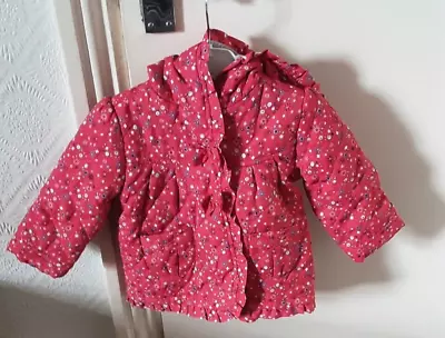 Buy Baby Girl   Pretty  Hooded Jacket /coatBy Tu Size 3-6 Mths • 1.50£