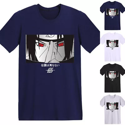 Buy Summer Mens Adult Anime Naruto Short Sleeve T-Shirt Basic Tee Top Casual Clothes • 17.79£