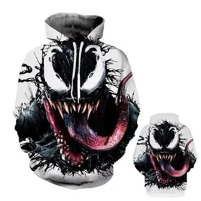 Buy Anime Venom Superhero Women Men Hoodies Outerwear Jacket Casual Sweatshirts Coat • 29.84£