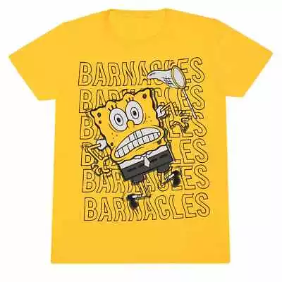 Buy Spongebob Squarepant - Barnacles Unisex Yellow T-Shirt Large - Large - K777z • 13.09£