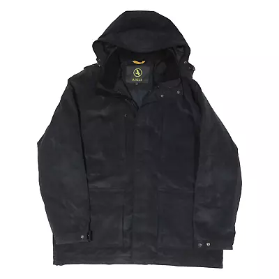 Buy AIGLE Mens Jacket Black Hooded 2XL • 28.99£