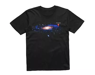 Buy You Are Here Kids T-Shirt Galaxy Map Milk Way Infinity Cool Science Physics • 10.99£