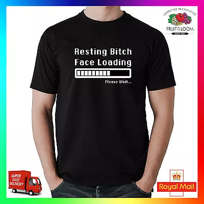 Buy Resting Bitch Face Loading Please Wait T-shirt Tee Funny Parody Ladies Trend  • 14.99£