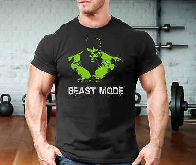 Buy Hulk Beast Mode  T Shirt Gym Clothing Workout Training Bodybuilding Top Men • 10.99£