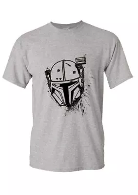 Buy Star Wars Mandalorian Mens T-Shirt Short Sleeve Cotton Din Djarin Tee Shirt • 10.36£