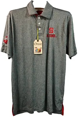 Buy Chiliwear Men's North Carolina State Wolfpack Champ Polo Shirt, Gray • 29.86£