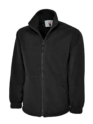 Buy PLAIN NO TEXT Classic FLEECE Jacket Full Zip Work Wear Warm Casual HQ Clothing P • 10.99£