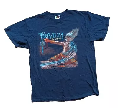 Buy Trivium The Crusade Heavy Metal Band T-Shirt Medium 2006 Front/Back Graphic  • 19.99£