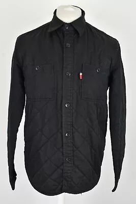 Buy DICKIES Black Windcheater Jacket Size M Mens Quilted Button Up Outdoors • 17.46£