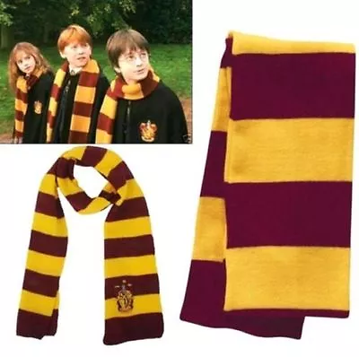 Buy Harry Potter Gryffindor House Cosplay Knit Warm Cotton Costume Scarf Wrap Gift • 7.92£