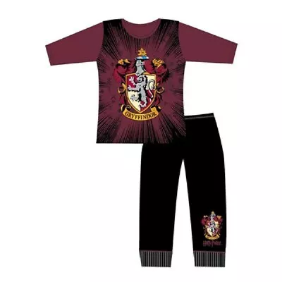 Buy Girls Older Harry Potter Gryffindor Crest Pyjamas Hogwarts Pyjamas PJs Age 5-12Y • 6.99£