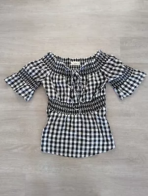 Buy Urban Outfitters Top Size Small Checkered Boho • 13.26£