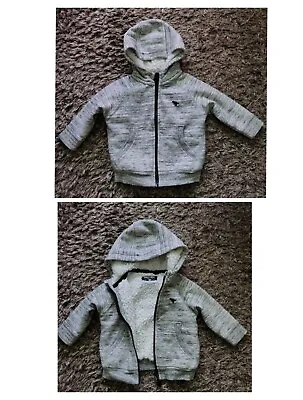 Buy Baby Boys Next 9-12 Months Zip Up Wooly Hoodie Jacket • 4.50£